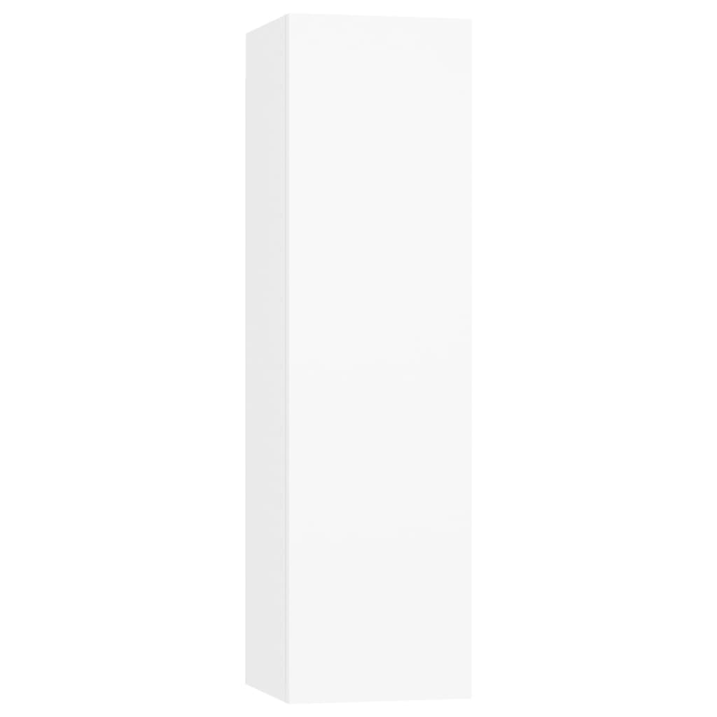 vidaXL 6 Piece TV Stand Set White Engineered Wood