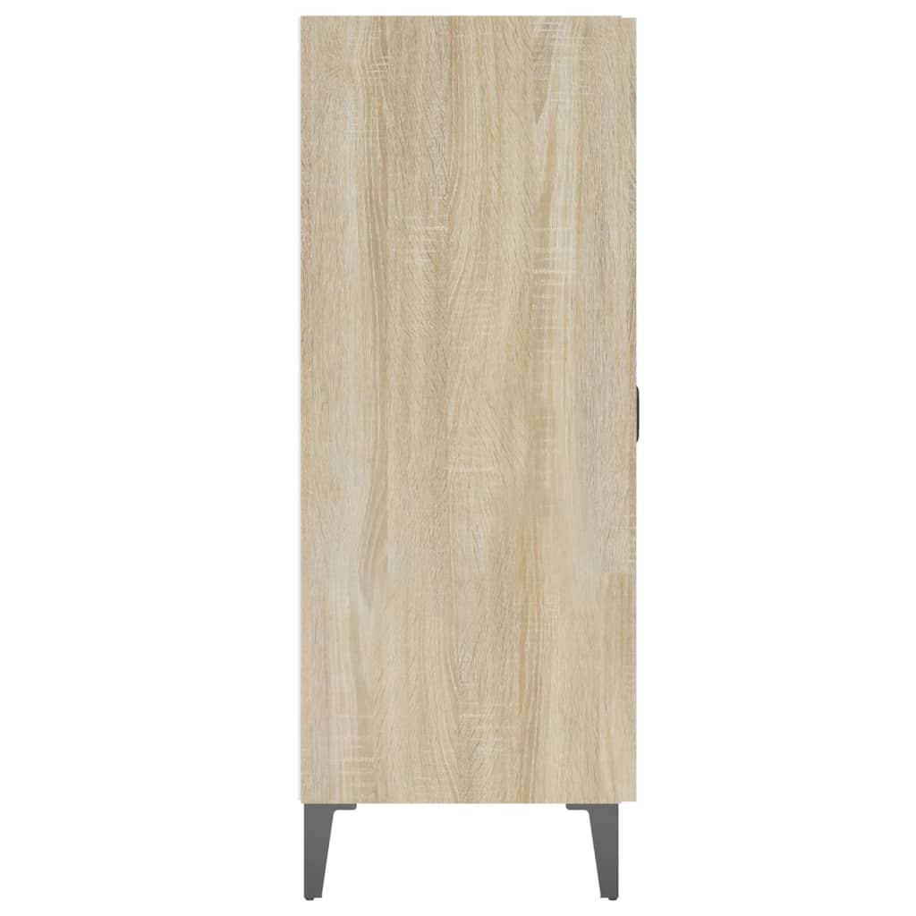 vidaXL Sideboard Sonoma Oak 27.4"x13.4"x35.4" Engineered Wood