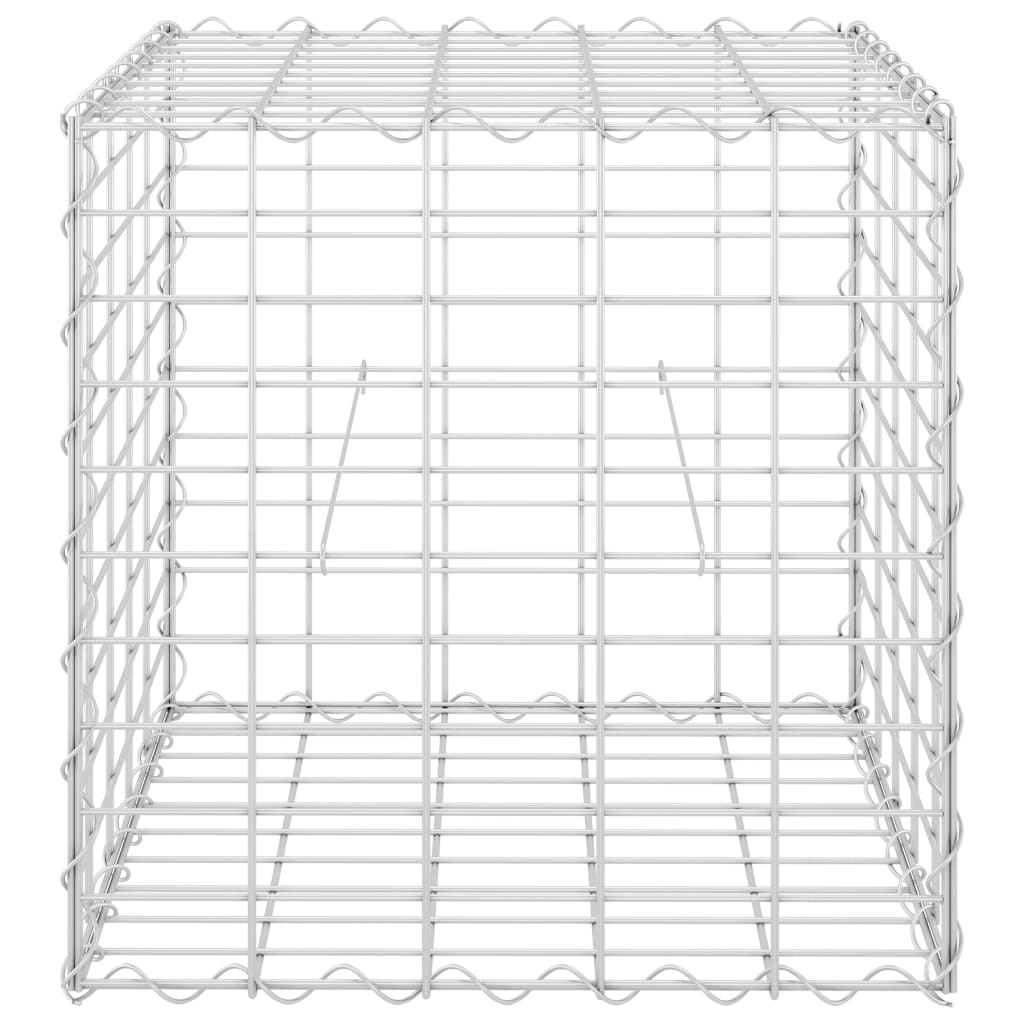 vidaXL Cube Gabion Raised Bed Steel Wire 19.7"x19.7"x19.7"