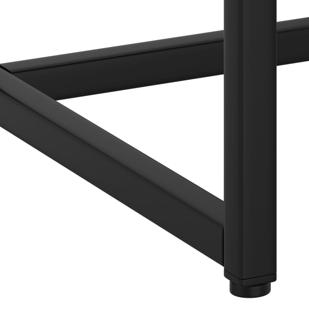 vidaXL Console Table Black 28.3"x13.8"x29.5" Steel