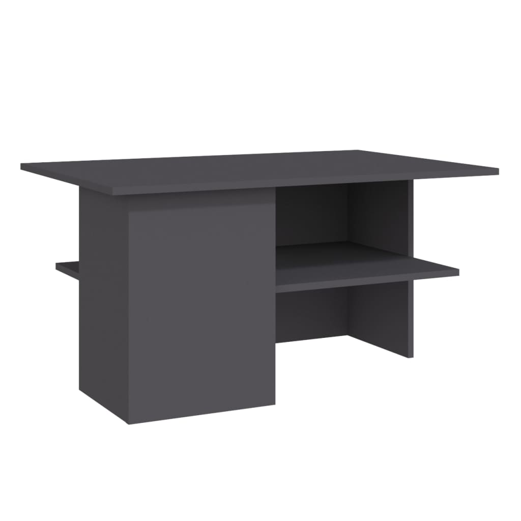 vidaXL Coffee Table Gray 35.4"x23.6"x18.3" Engineered Wood