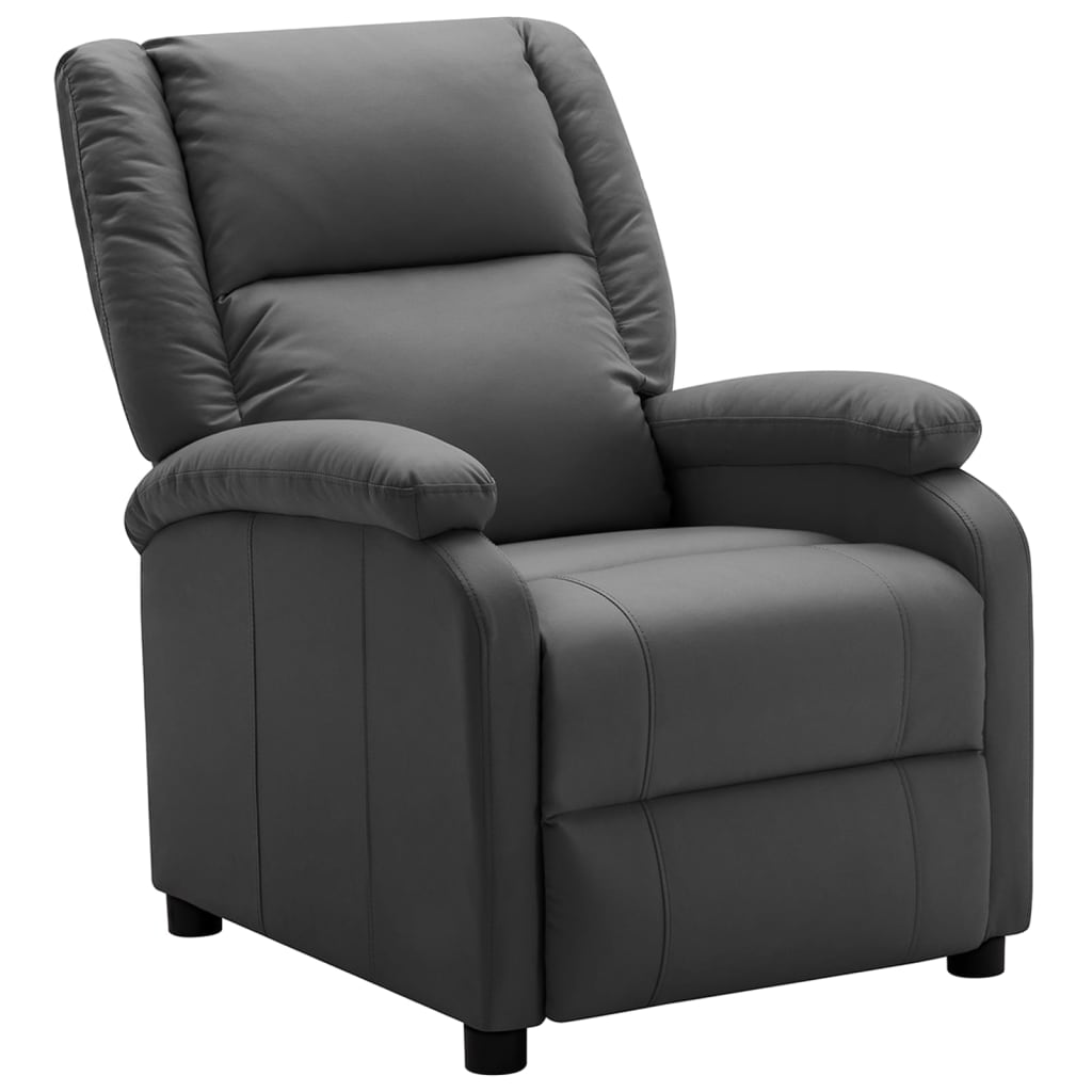 vidaXL Electric Recliner Anthracite Faux Leather