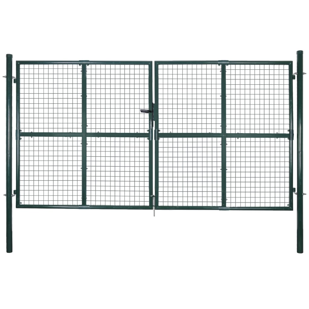 Details about   vidaXL 2D Fence Gate Single Green 41.7" x 82.7" 