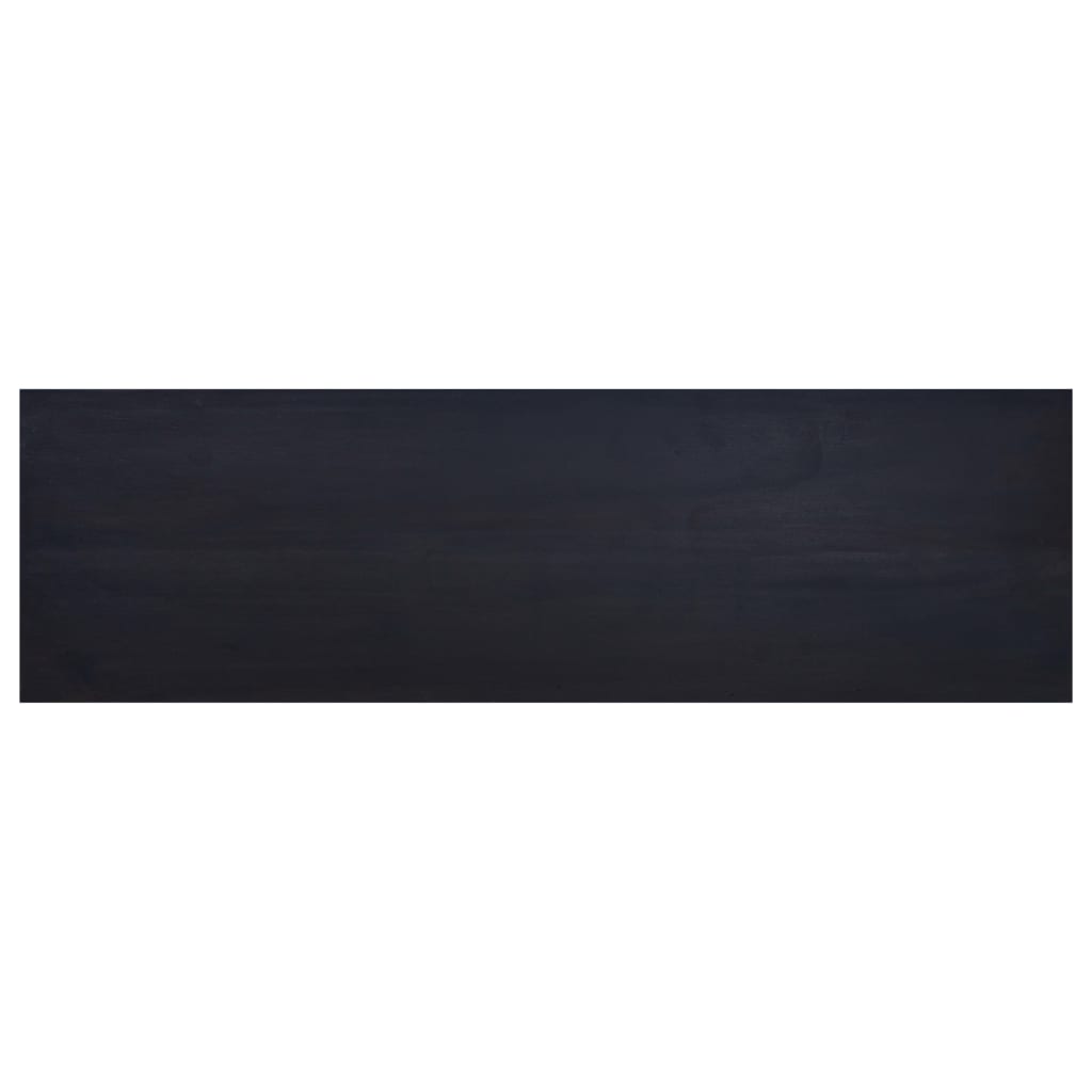 vidaXL TV Stand Light Black Coffee 39.4"x11.8"x17.7" Solid Wood Mahogany