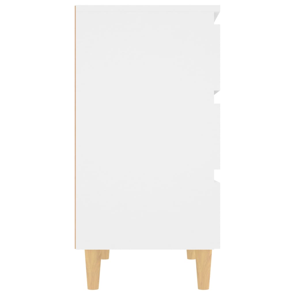 vidaXL Sideboard White 23.6"x13.8"x27.2" Engineered Wood