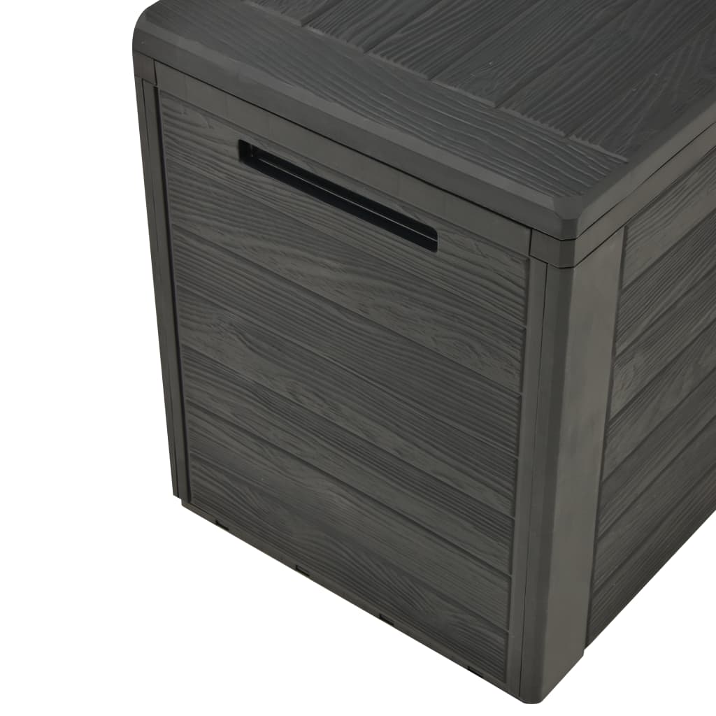 vidaXL Patio Storage Box Anthracite 38.7"x17.3"x21.7"