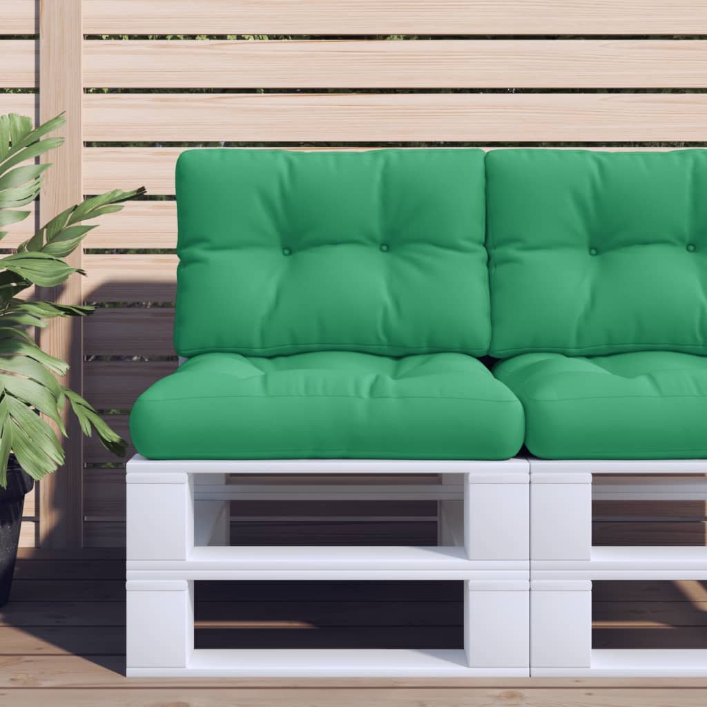 vidaXL Pallet Sofa Cushion Green 19.7"x15.7"x3.9"