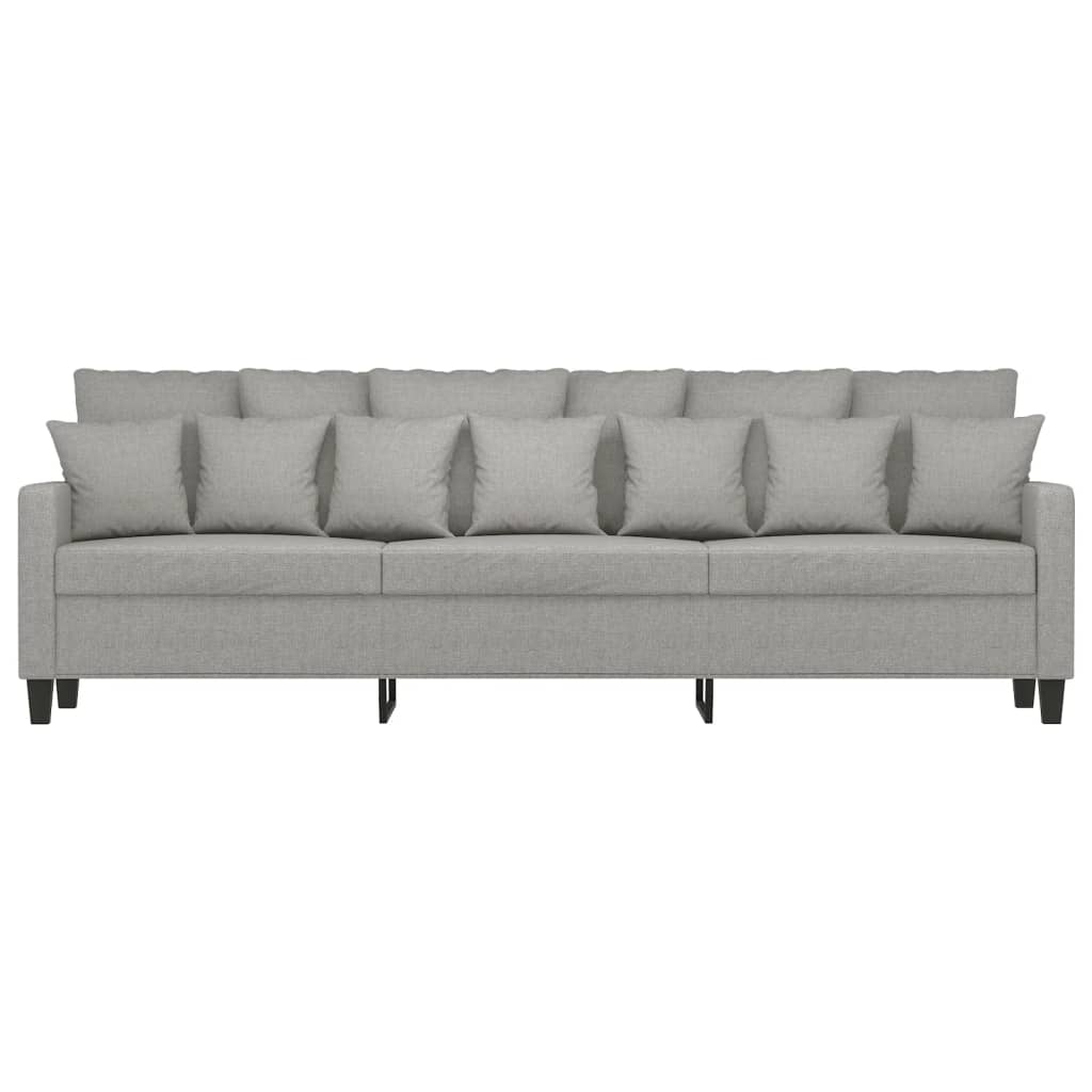 vidaXL 3-Seater Sofa Light Gray 82.7" Fabric