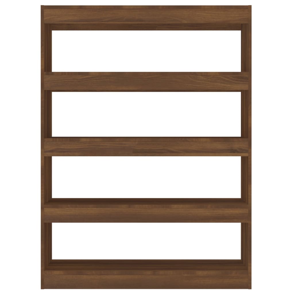 vidaXL Book Cabinet/Room Divider Brown Oak 39.4"x11.8"x53.1"