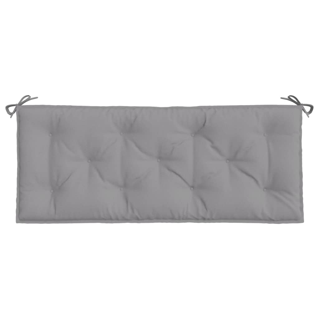 vidaXL Garden Bench Cushions 2pcs Gray 47.2"x19.7"x2.8" Oxford Fabric