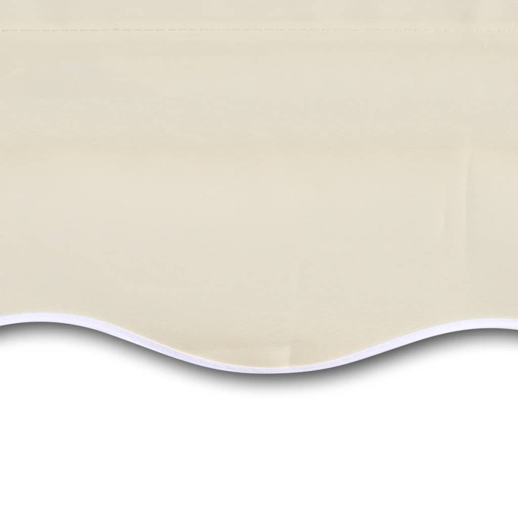 vidaXL Awning Top Sunshade Canvas Cream 19.7'x9.8' (Frame Not Included)