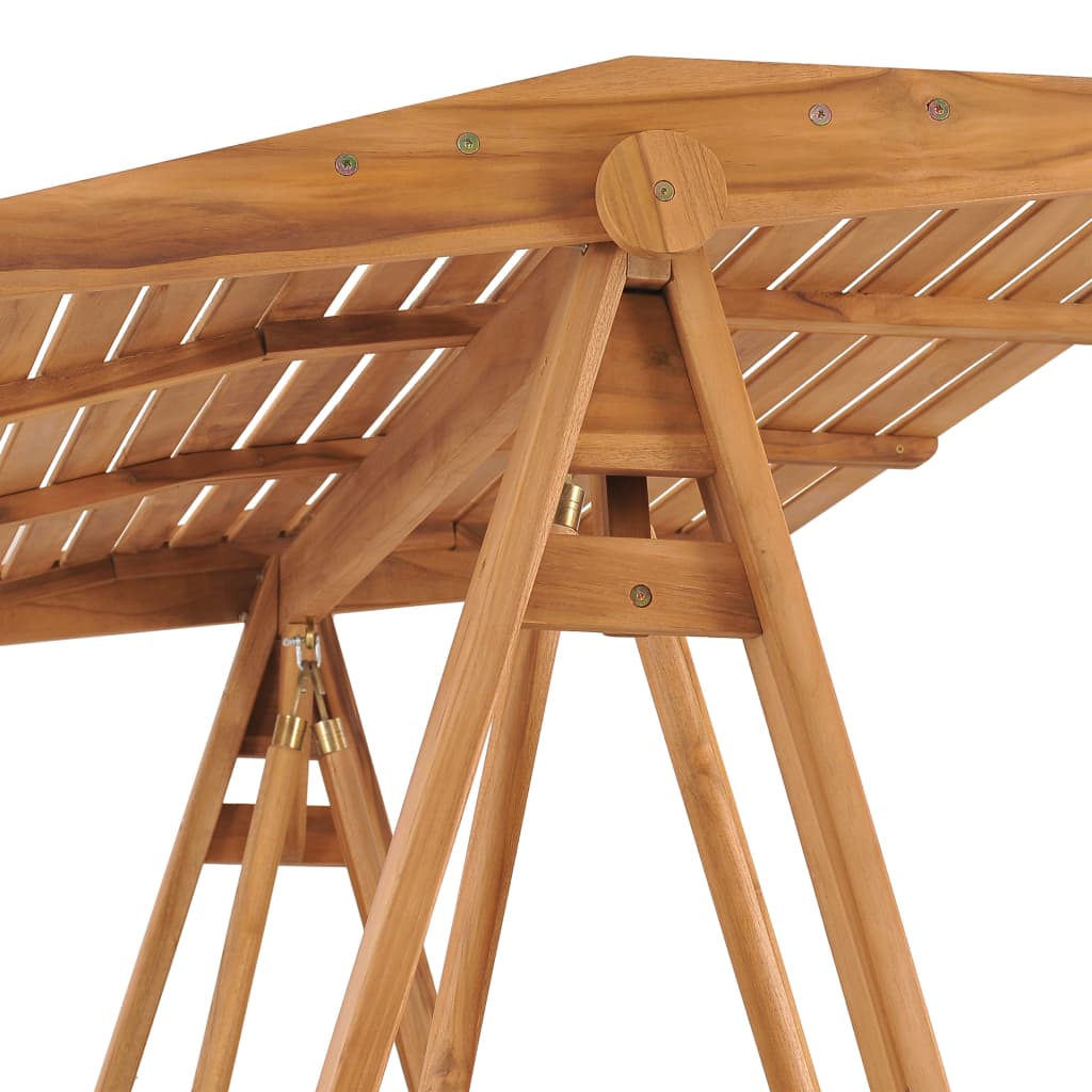 vidaXL Swing Bench 66.9" Solid Teak Wood