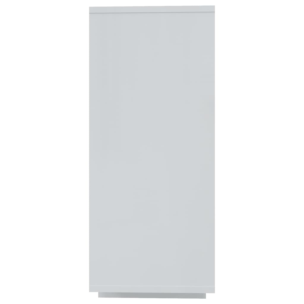 vidaXL Sideboard High Gloss White 47.2"x11.8"x29.5" Engineered Wood