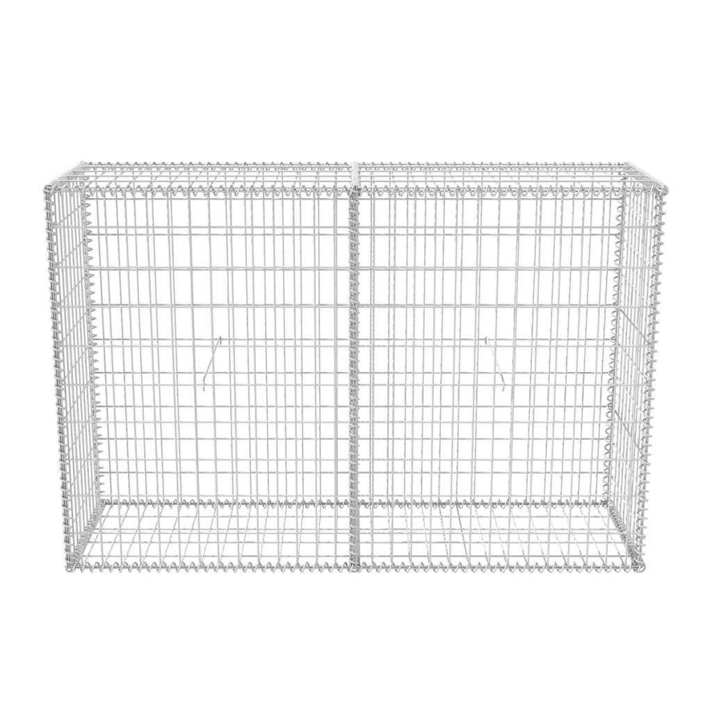 vidaXL Gabion Basket Steel 78.7"x19.7"x39.4" Garden Patio Wall Wire Fence Cage 