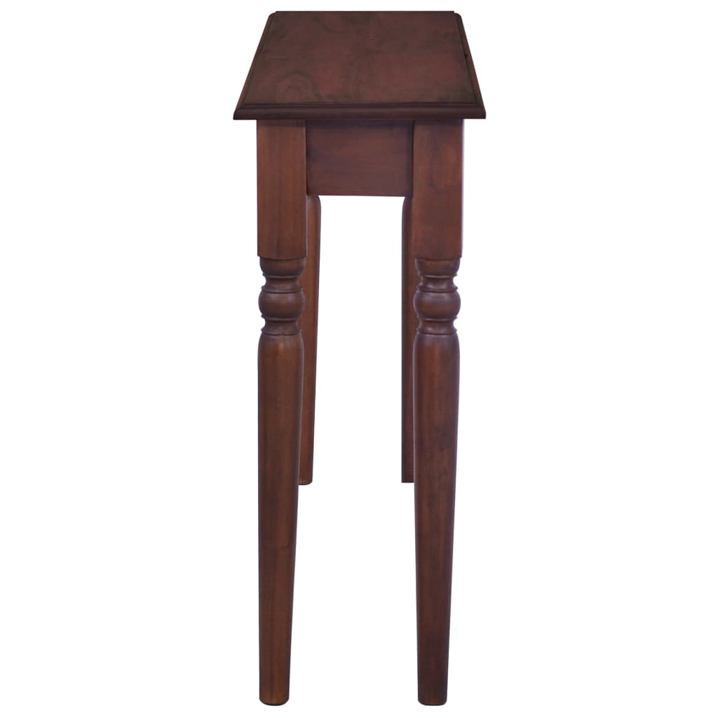vidaXL Console Table Classical Brown 47.2" Solid Mahogany Wood