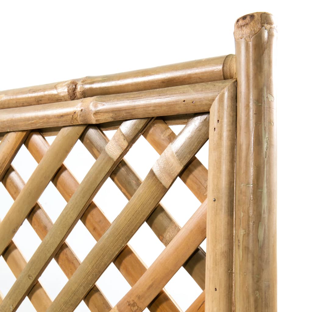vidaXL Garden Raised Bed with Trellis Bamboo 15.7"