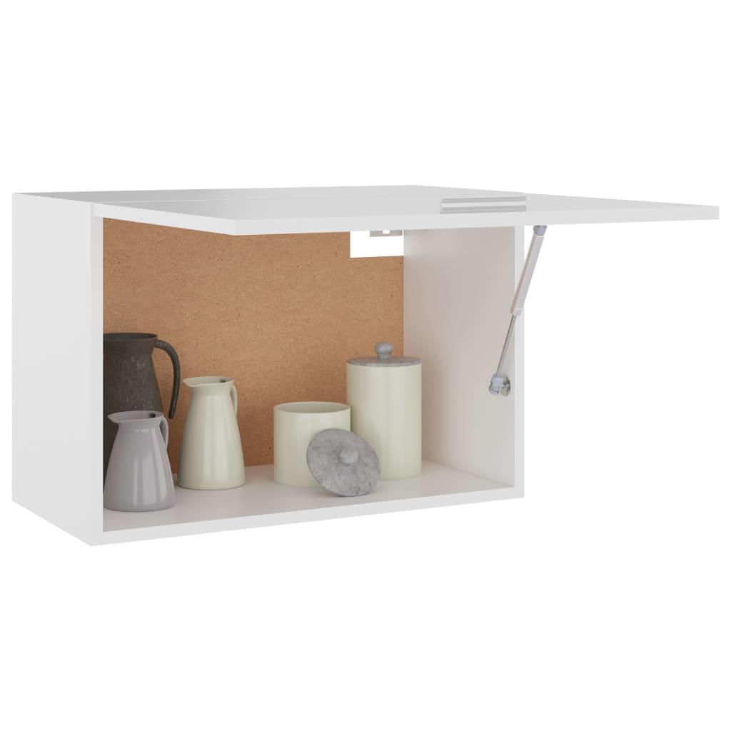 vidaXL Hanging Cabinet White 23.6"x12.2"x15.7" Engineered Wood
