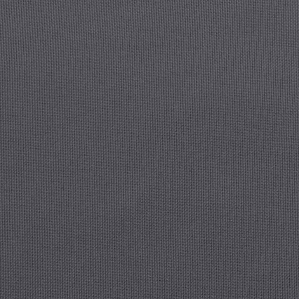 vidaXL Round Cushion Anthracite Ø 39.4"x4.3" Oxford Fabric