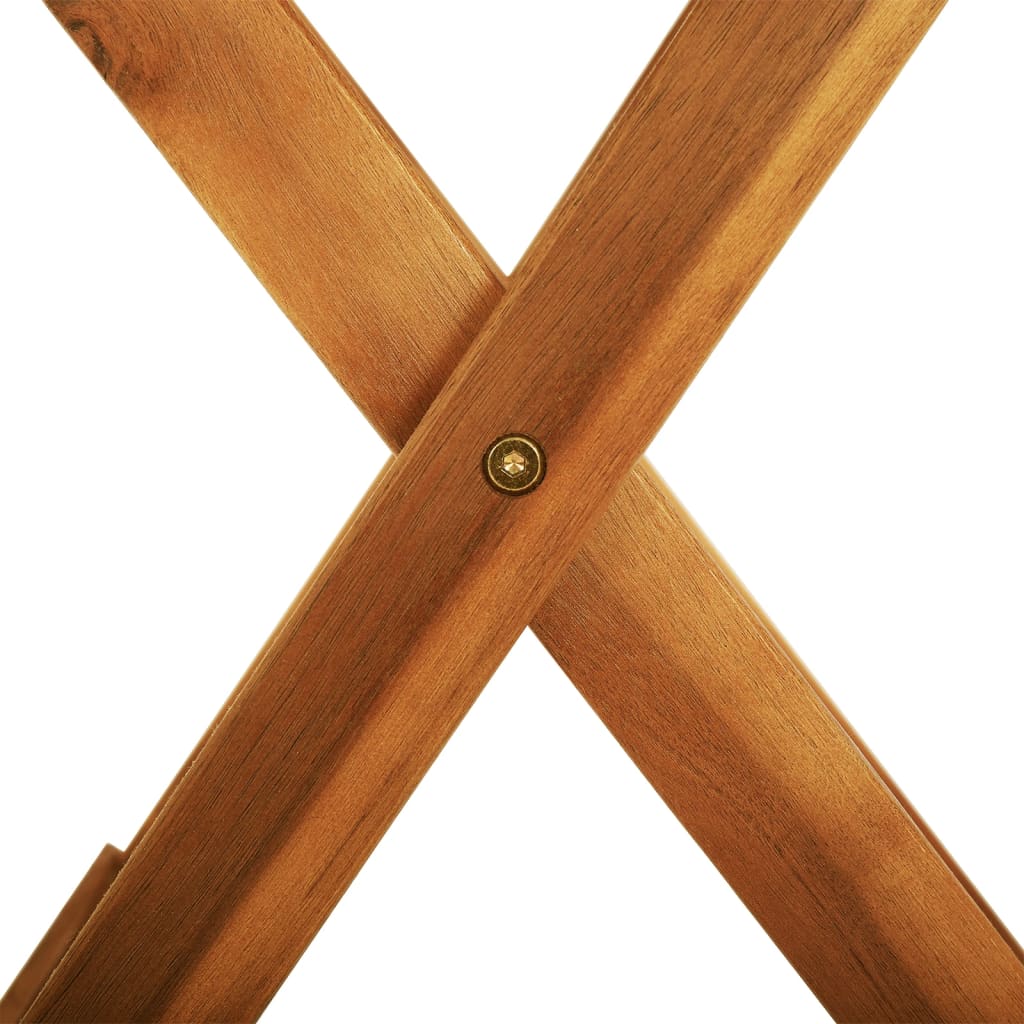 vidaXL Folding Patio Table Ø23.6"x29.5" Solid Eucalyptus Wood