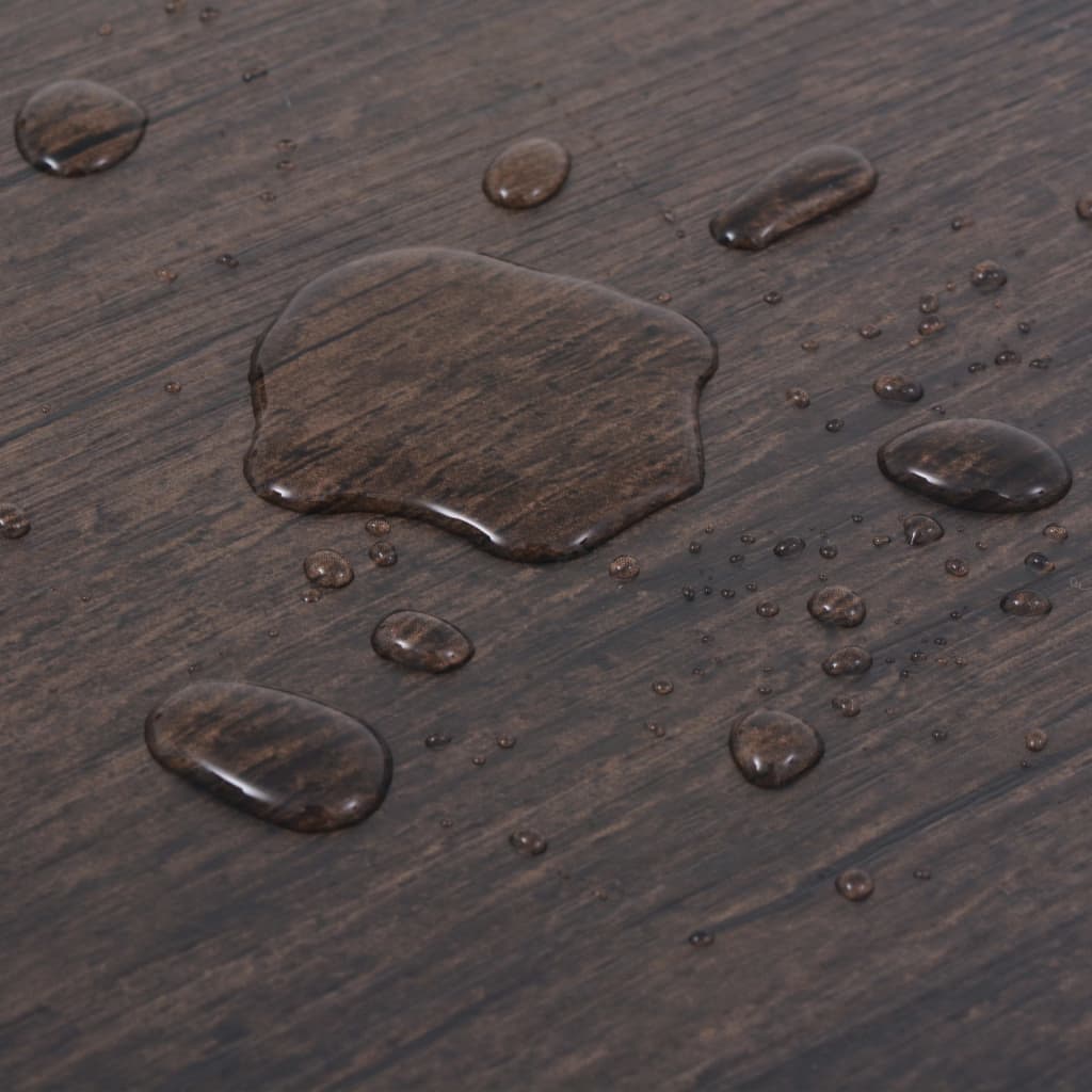 vidaXL Self-adhesive PVC Flooring Planks 54 ft² 0.08" Dark Brown