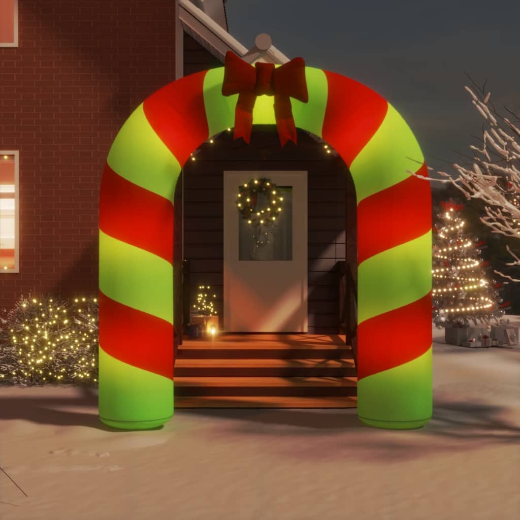 vidaXL Christmas Inflatable Arch Gate LED 106.3"