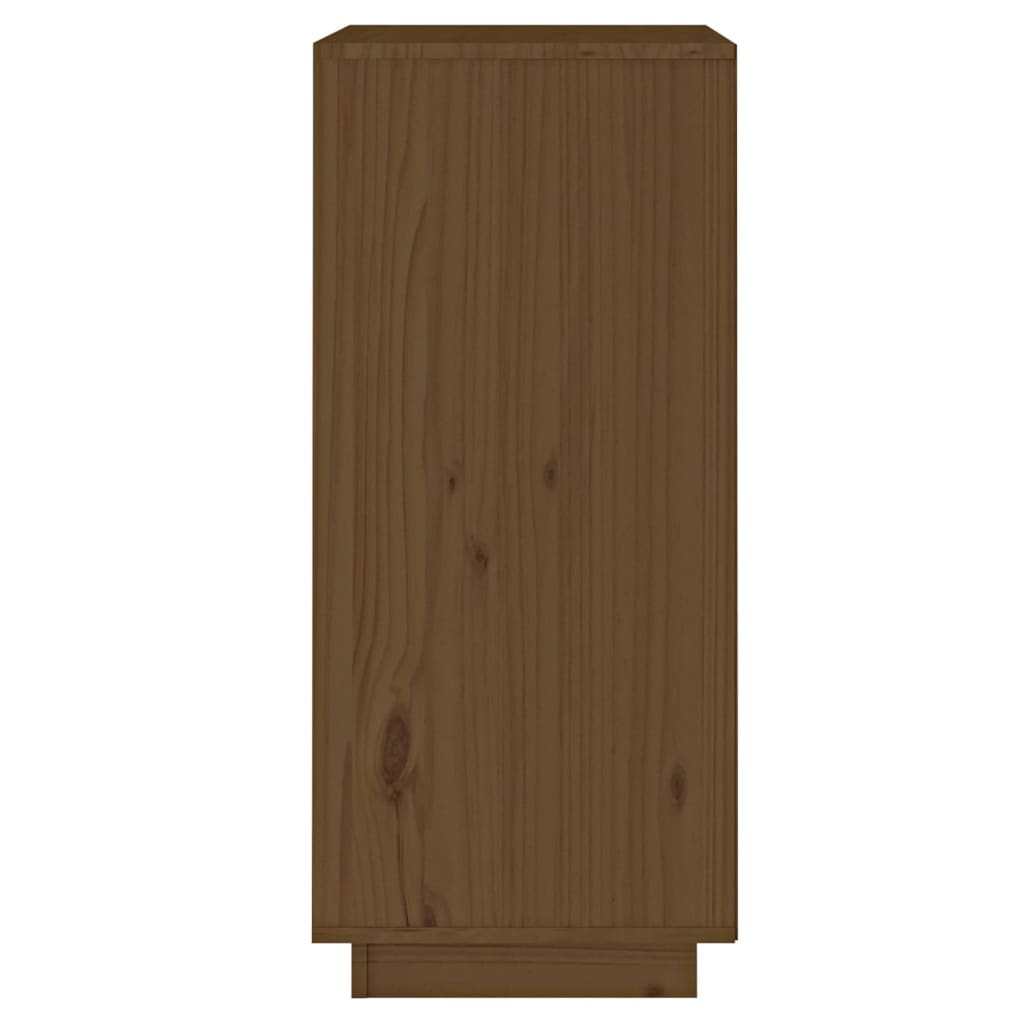 vidaXL Sideboard Honey Brown 15"x13.8"x31.5" Solid Wood Pine
