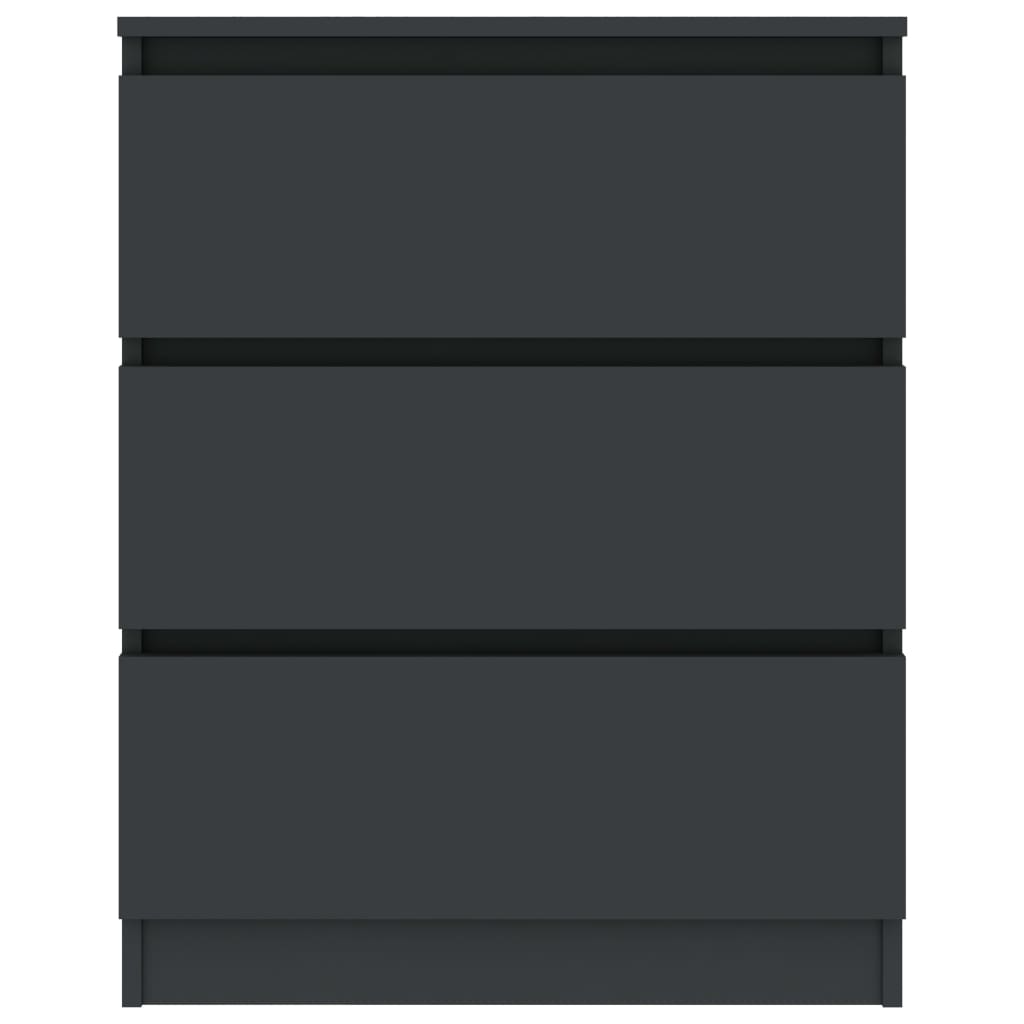 vidaXL Sideboard Gray 23.6"x13.2"x29.9" Chipboard