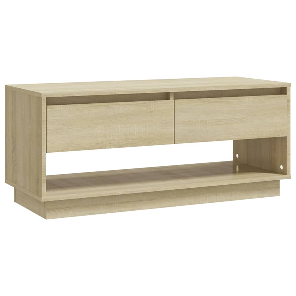 vidaXL TV Stand Sonoma Oak 40.2"x16.1"x17.3" Engineered Wood