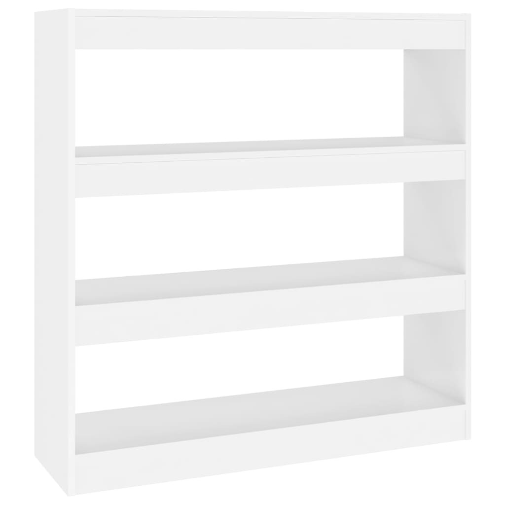 vidaXL Book Cabinet/Room Divider White 39.4"x11.8"x40.6"
