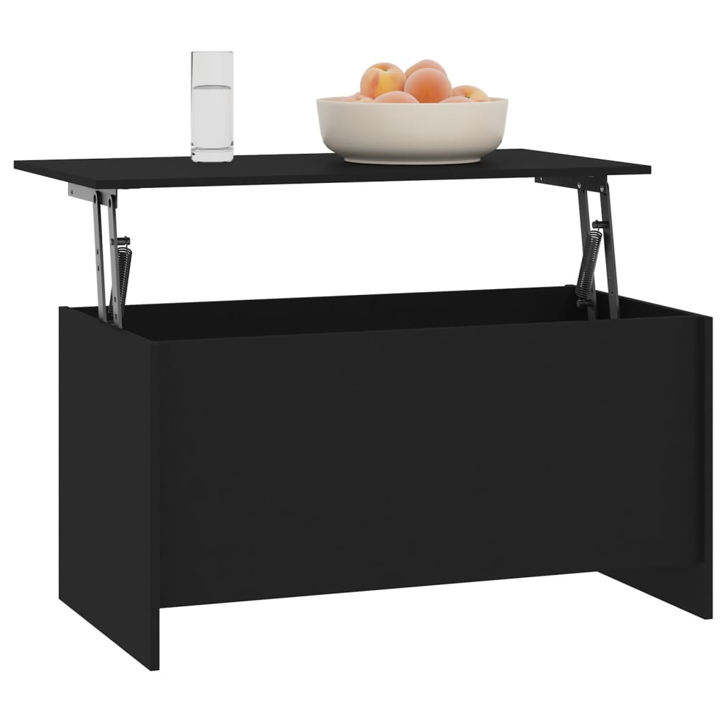 vidaXL Coffee Table Black 40.2"x21.9"x20.7" Engineered Wood