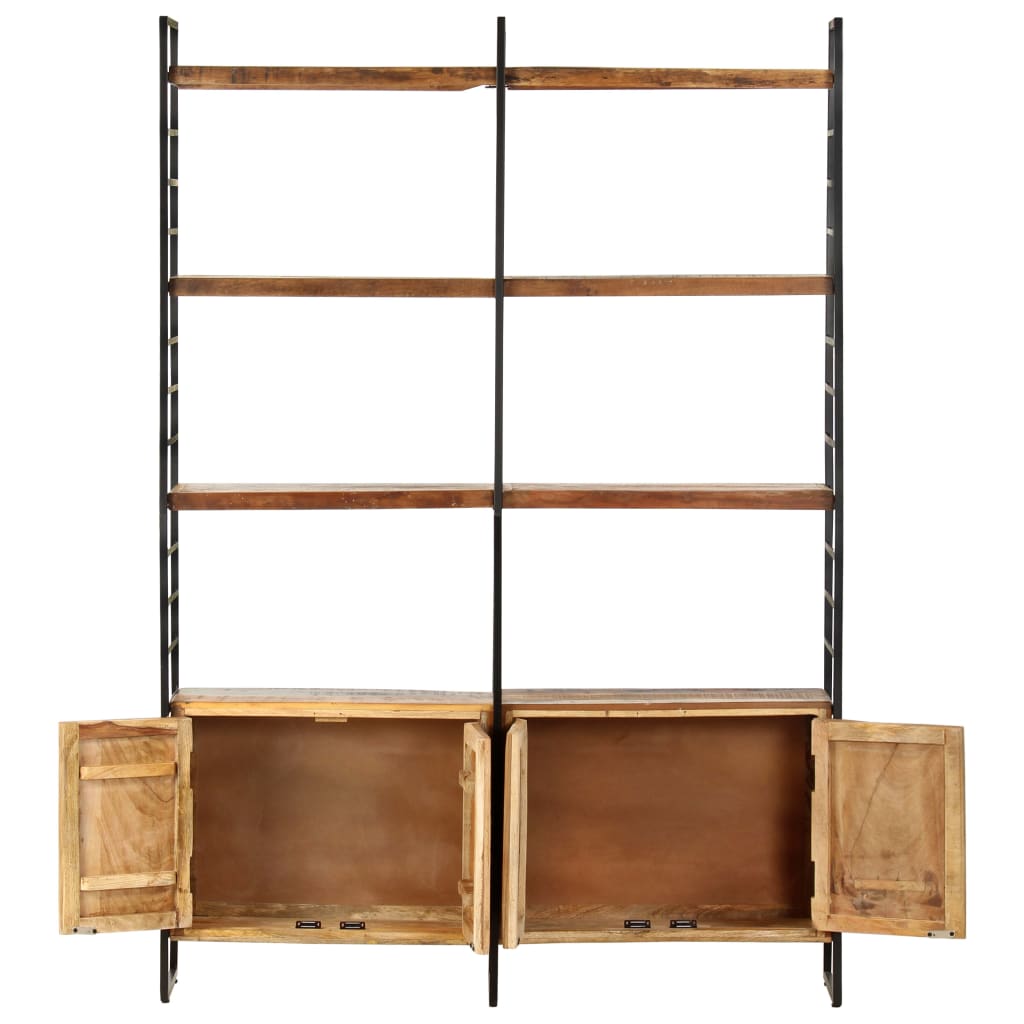 vidaXL 4-Tier Bookcase 48.8"x11.8"x70.9" Solid Reclaimed Wood