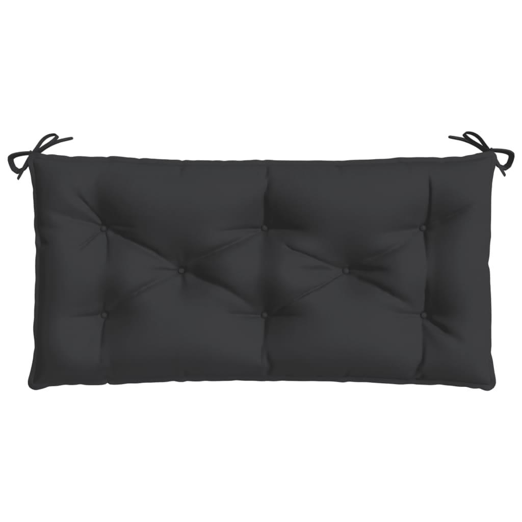 vidaXL Garden Bench Cushion Black 43.3"x19.6"x2.7" Fabric