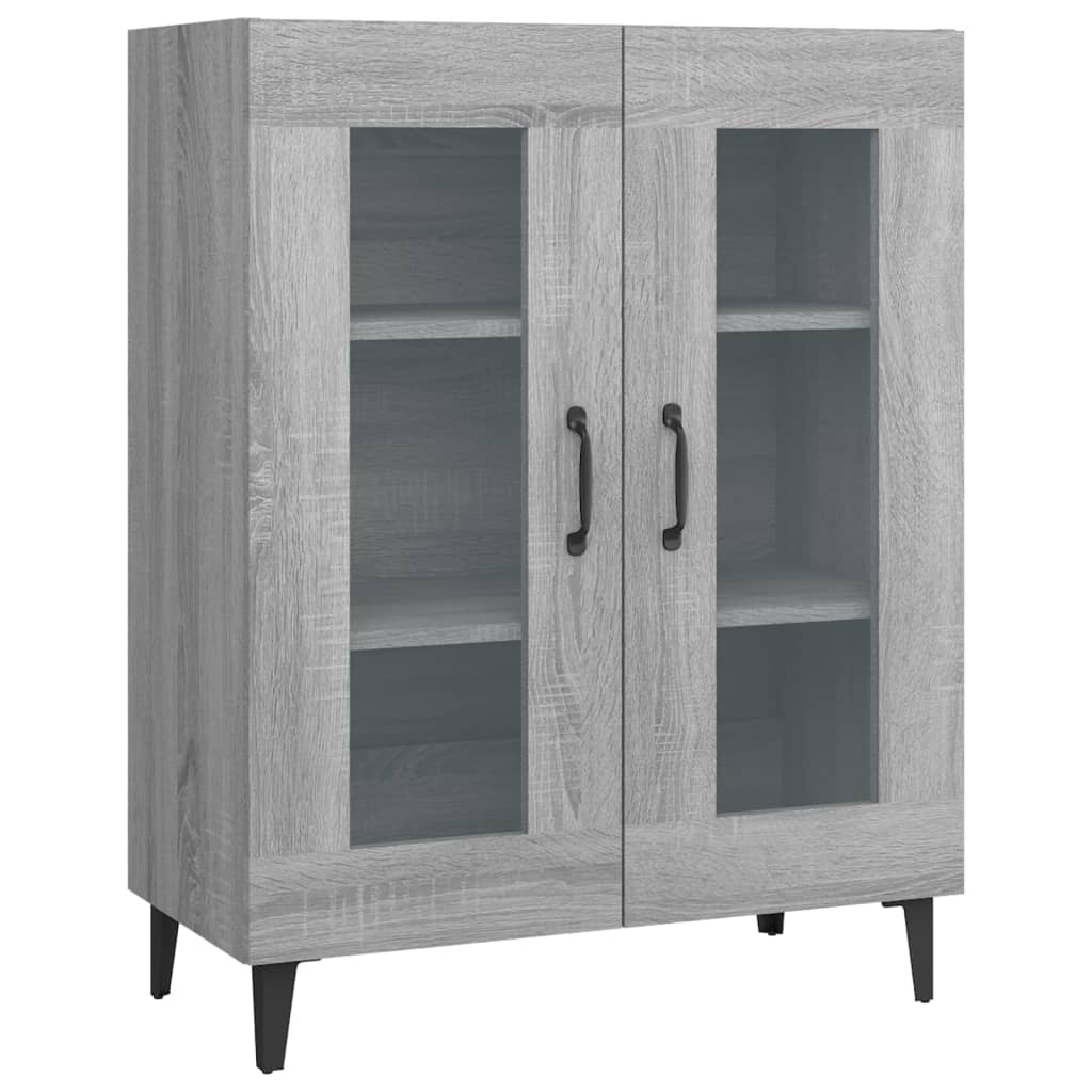 vidaXL Sideboard Gray Sonoma 27.4"x13.4"x35.4" Engineered Wood