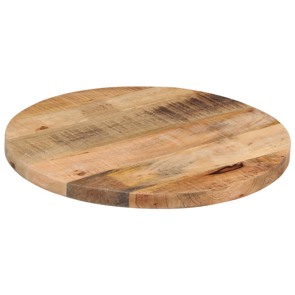 vidaXL Table Top Ø 19.7"x0.6" Round Solid Wood Rough Mango