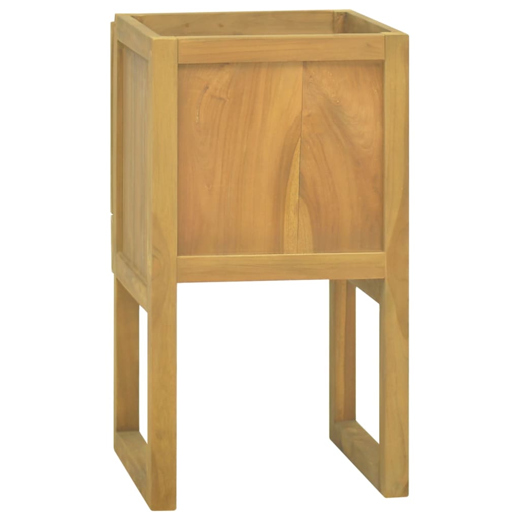 vidaXL Bathroom Cabinet 17.7"x17.7"x29.5" Solid Wood Teak