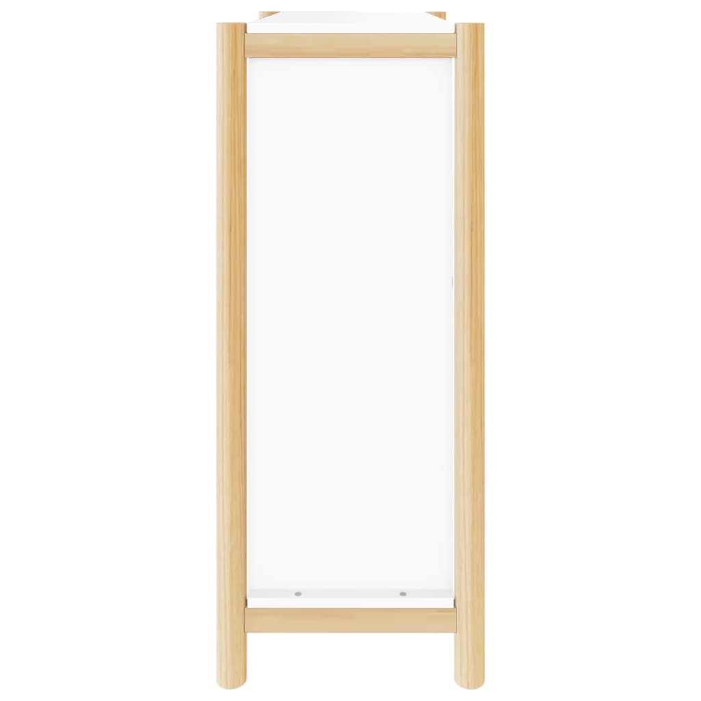 vidaXL Shoe Cabinet White 22.6"x13"x31.5" Engineered Wood