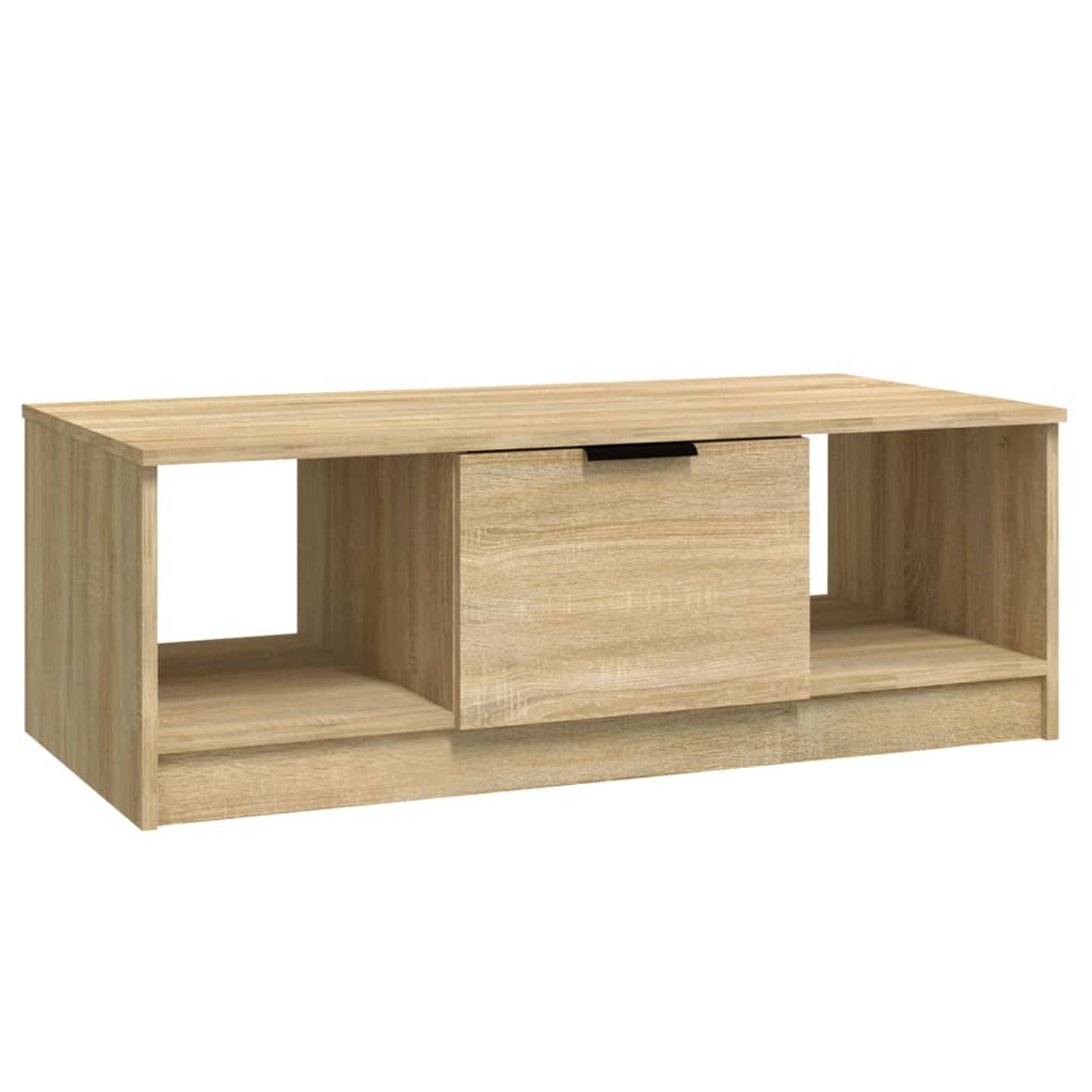 vidaXL Coffee Table Sonoma Oak 40.2"x19.7"x14.2" Engineered Wood