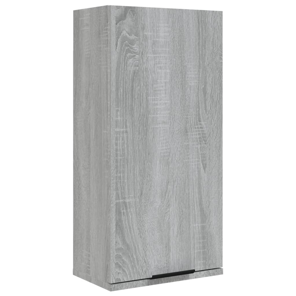 vidaXL Wall-mounted Bathroom Cabinet Gray Sonoma 12.6"x7.9"x26.4"