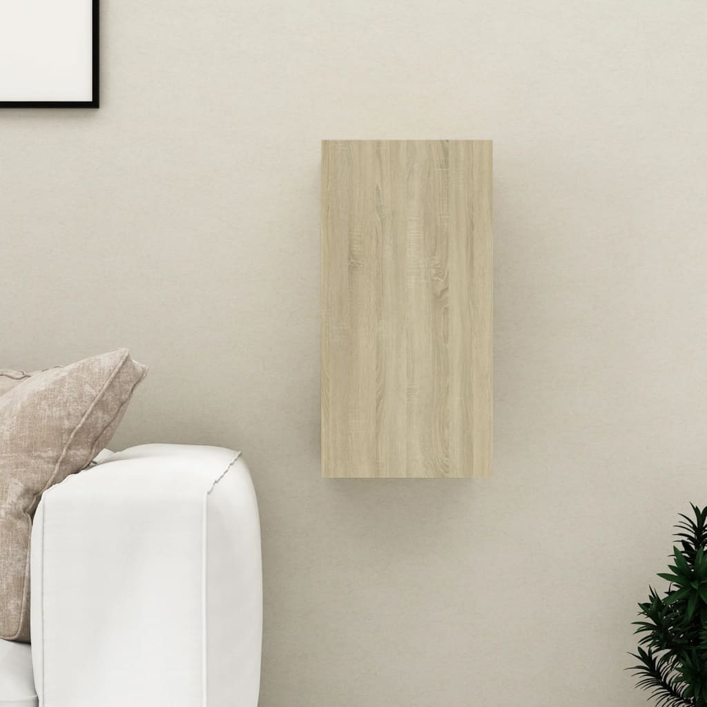 vidaXL TV Cabinet Sonoma Oak 12"x11.8"x23.6" Engineered Wood