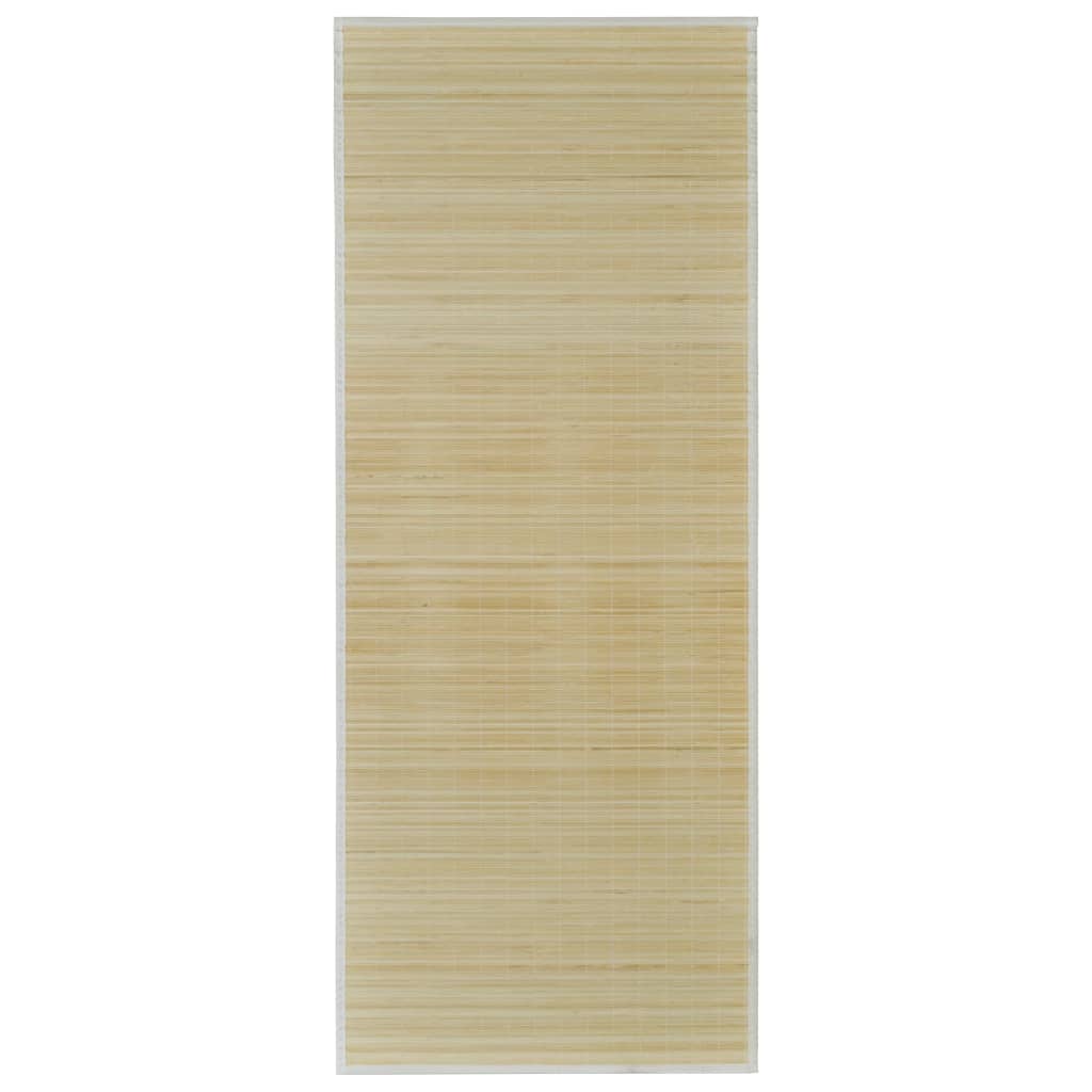 vidaXL Rectangular Natural Bamboo Rug 31.5"x78.7"
