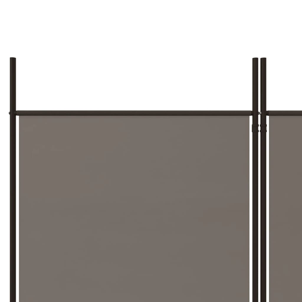 vidaXL 6-Panel Room Divider Anthracite 118.1"x70.9" Fabric