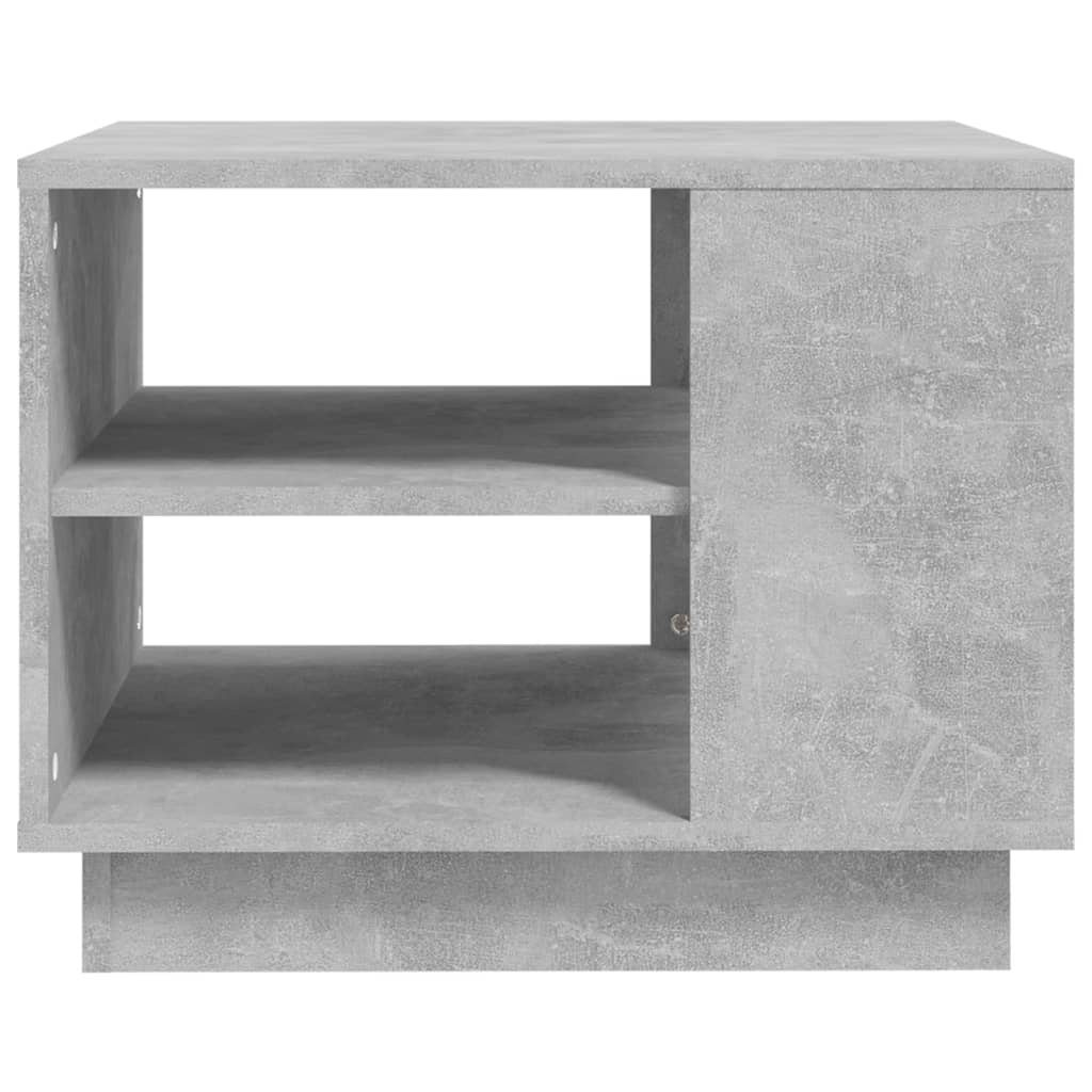 vidaXL Coffee Table Concrete Gray 21.7"x21.7"x16.9" Engineered Wood