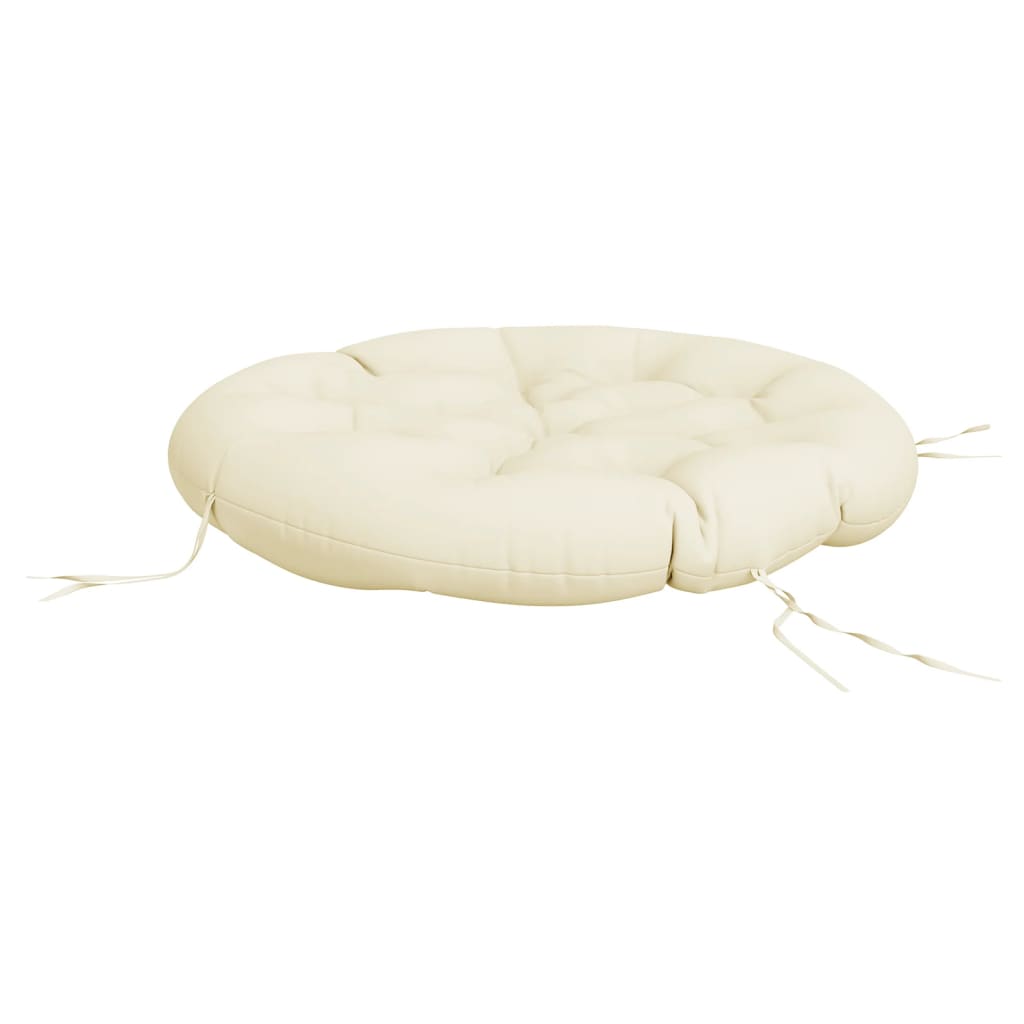 vidaXL Round Cushion Cream Ø 39.4"x4.3" Oxford Fabric