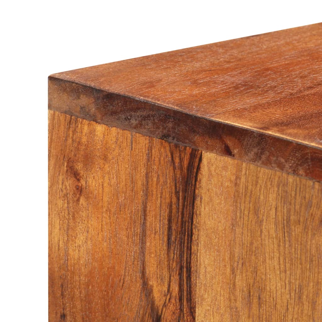 vidaXL Highboard 31.5"x11.8"x39.4" Solid Acacia Wood