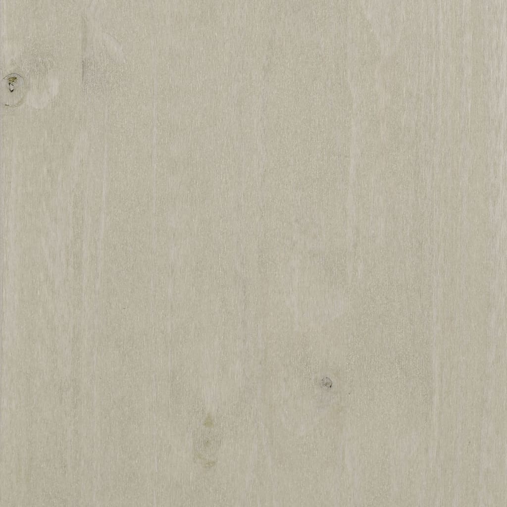 vidaXL Sideboard HAMAR White 33.5"x13.8"x31.5" Solid Wood Pine