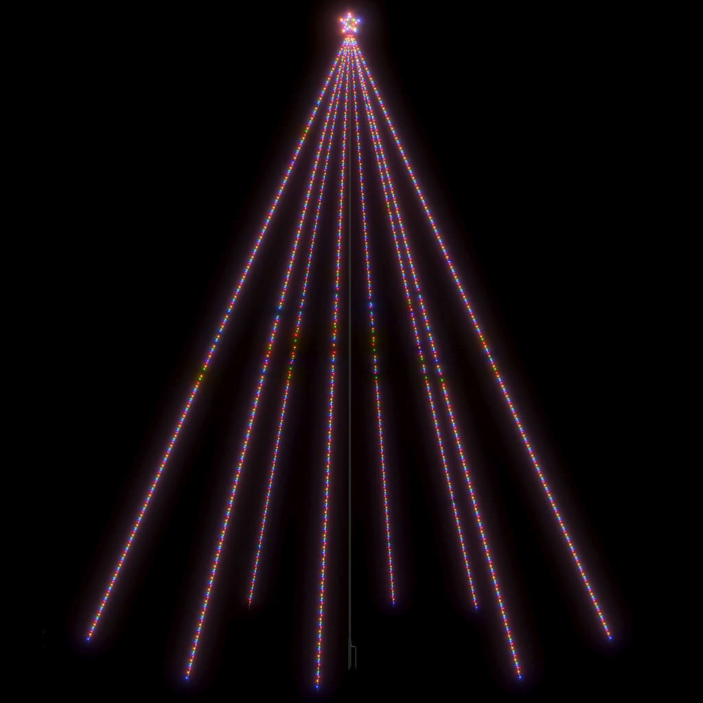 vidaXL Christmas Tree Lights Indoor Outdoor 1300 LEDs Colorful 26 ft