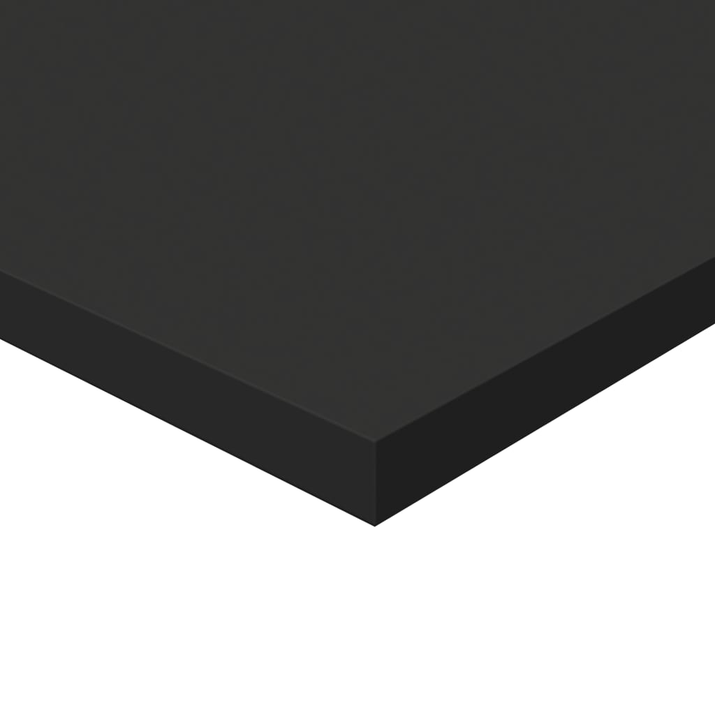 vidaXL Bookshelf Boards 8 pcs Black 23.6"x11.8"x0.6" Engineered Wood