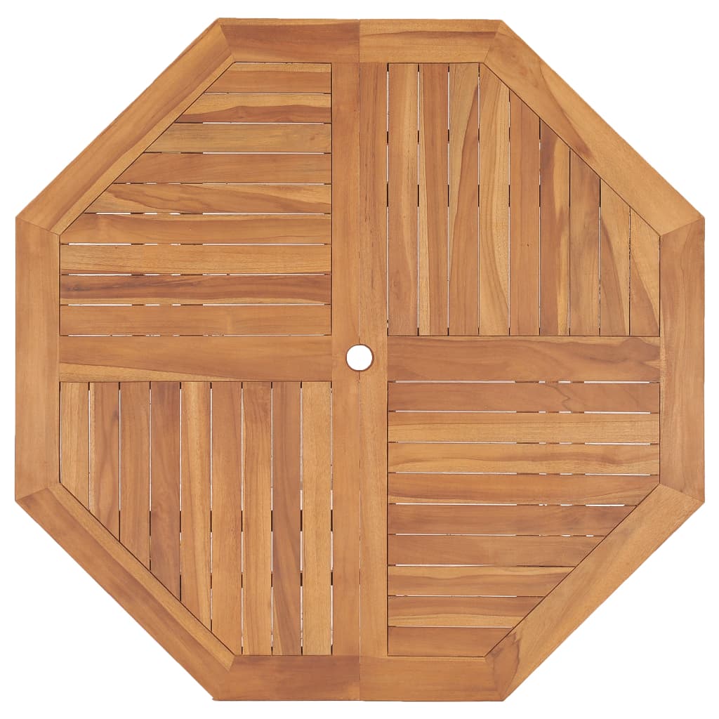 vidaXL Patio Table 47.2"x47.2"x29.5" Solid Teak Wood