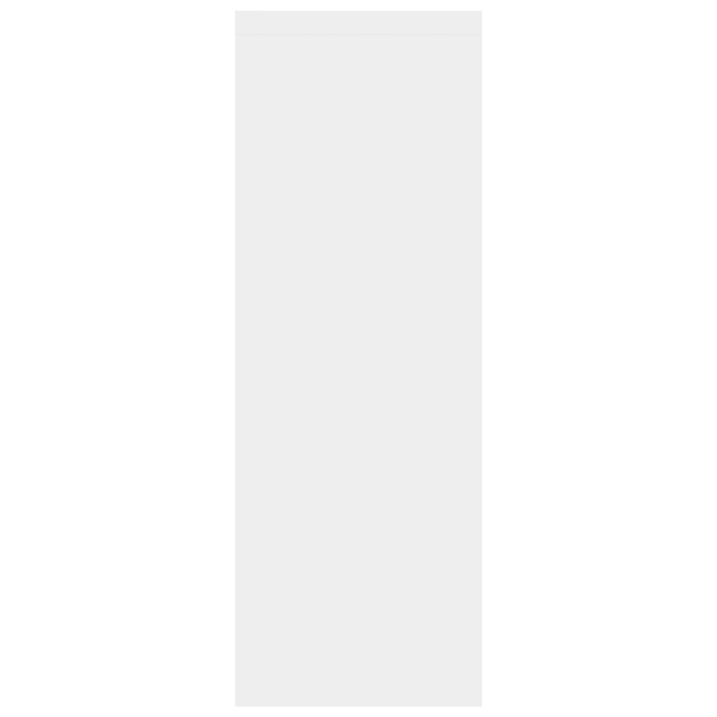 vidaXL Wall Shelf White 17.8"x6.3"x17.8" Chipboard