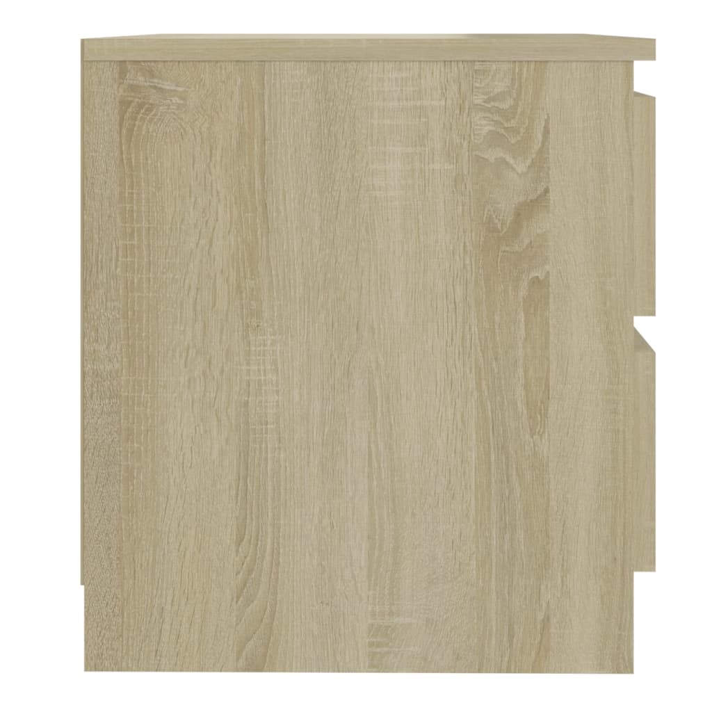 vidaXL Side Cabinets 2 pcs Sonoma Oak 19.7"x15.4"x17.1" Engineered Wood